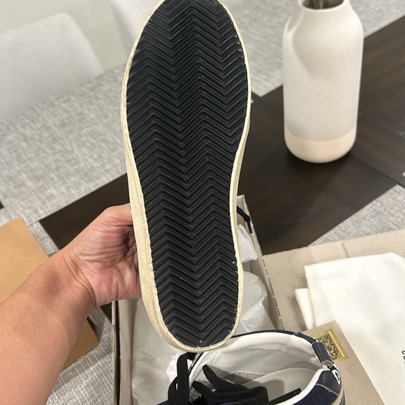 New Golden Goose Navy Mid Star Sneakers - Picture 9 of 16